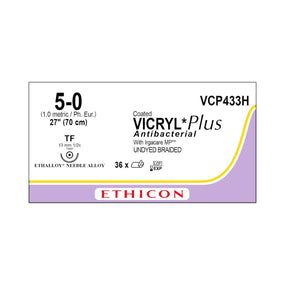Ethicon Taper Point Vicryl + Antibacterial Suture VCP433H - 36.0 Each - MDL-ETHVCP433H