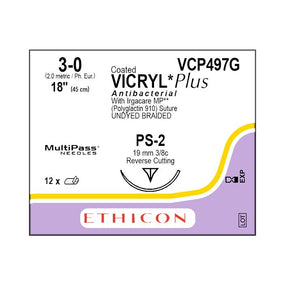 ETHICON Precision Point VICRYL Plus VCP497G 12 Each - MDL-ETHVCP497G