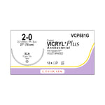 Ethicon Taper Point Vicryl + Antibacterial Suture VCP581G - 12.0 Each - MDL-ETHVCP581G