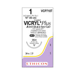 ETHICON Coated Vicryl Plus Antibacterial Sutures VCP718T 24 Each - MDL-ETHVCP718T