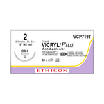 ETHICON Coated Vicryl Plus Antibacterial Sutures VCP719T 24 Each - MDL-ETHVCP719T