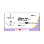 ETHICON Coated Vicryl Plus Antibacterial Sutures VCP757T 24 Each - MDL-ETHVCP757T