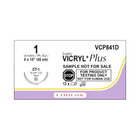 Ethicon Taper Point Vicryl + Antibacterial Suture VCP841D - 12.0 Each - MDL-ETHVCP841D