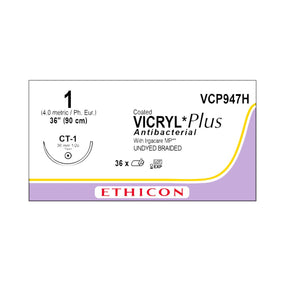 Ethicon Taper Point Vicryl + Antibacterial Suture VCP947H - 36.0 Each - MDL-ETHVCP947H