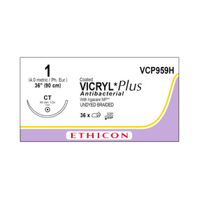Ethicon Taper Point Vicryl + Antibacterial Suture VCP959H - 36.0 Each - MDL-ETHVCP959H