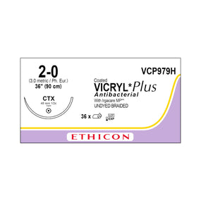 Ethicon Taper Point Vicryl + Antibacterial Suture VCP979H - 36.0 Each - MDL-ETHVCP979H