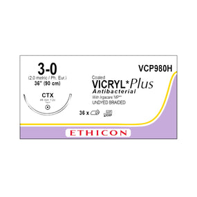 Ethicon Taper Point Vicryl + Antibacterial Suture VCP980H - 36.0 Each - MDL-ETHVCP980H