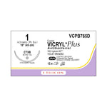 ETHICON Vicryl Plus Absorbable Sutures with Ethiguard Needle VCPB765D 12 Each - MDL-ETHVCPB765D