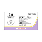 Ethicon Taper Point Vicryl + Antibacterial Suture VCPP42D - 12.0 Each - MDL-ETHVCPP42D