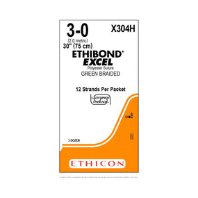 Ethicon Sutupak Precut Ethicon Excel Sutures X304H - 36.0 Each