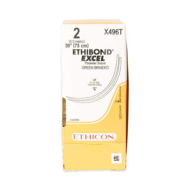 Ethicon Reverse Cutting Ethibond Excel Sutures X496T - 24.0 Each