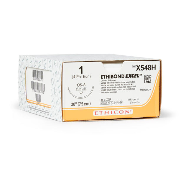 Ethicon Reverse Cutting Ethibond Excel Sutures X548H - 36.0 Each