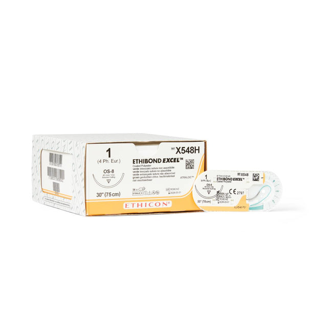 Ethicon Reverse Cutting Ethibond Excel Sutures X548H - 36.0 Each