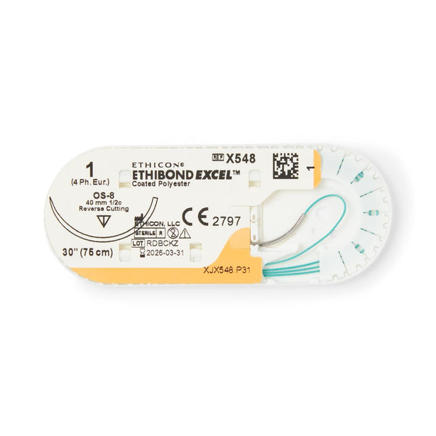 Ethicon Reverse Cutting Ethibond Excel Sutures X548H - 36.0 Each