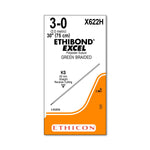 Ethibond-Excel Straight-Cutting Sterile Nonabsorbable Sutures - X622H - 36 Each - MDL-ETHX622H