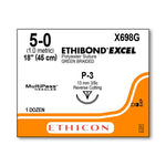 ETHICON Ethicon Ethibond Excel Polyester Sutures X698G 12 Each - MDL-ETHX698G