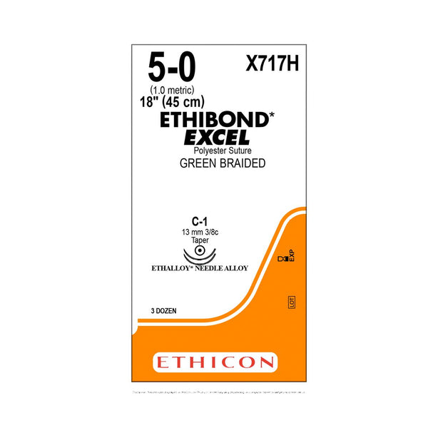 ETHICON Taper Point Ethibond Excel Suture X717H 36 Each-MDL-ETHX717H