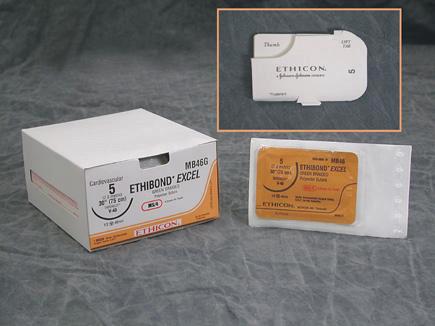 Taper-Cut Ethibond Excel Nonabsorbable Sutures - X728H - 36 Each - MDL-ETHX728H