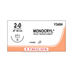 ETHICON Monocryl Absorbable Sutures Y345H 36 Each-MDL-ETHY345H