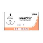 ETHICON Monocryl Absorbable Sutures Y353H 36 Each-MDL-ETHY353H
