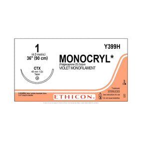 ETHICON Monocryl Absorbable Sutures Y399H 36 Each-MDL-ETHY399H