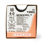Ethicon Precision Point Monocryl Synthetic Absorbable Sutures Y496G - 12.0 Each