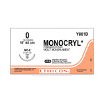 ETHICON Monocryl Absorbable Sutures Y801D 12 Each-MDL-ETHY801D