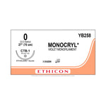 ETHICON Monocryl Undyed Monofilament Sutures YB258 36 Each - MDL-ETHYB258