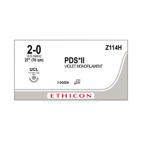 ETHICON Taper Point PDS II Absorbable Sutures Z114H 36 Each-MDL-ETHZ114H