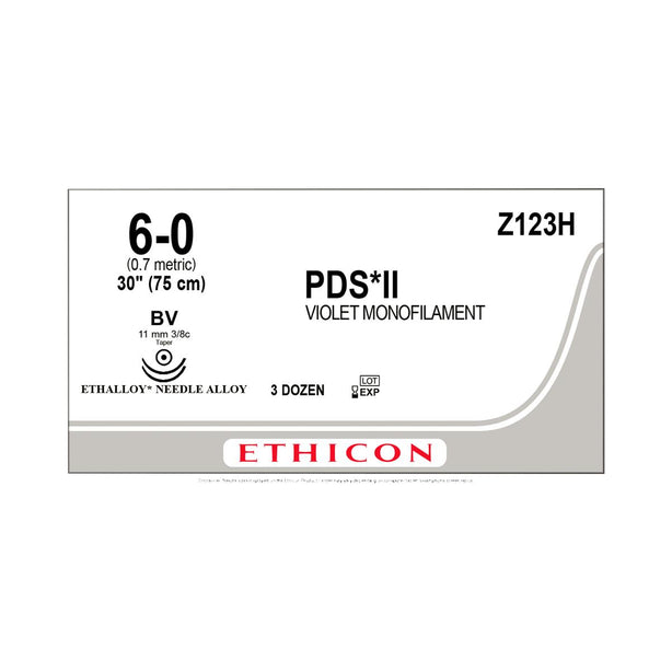 ETHICON Taper Point PDS II Absorbable Sutures Z123H 36 Each-MDL-ETHZ123H