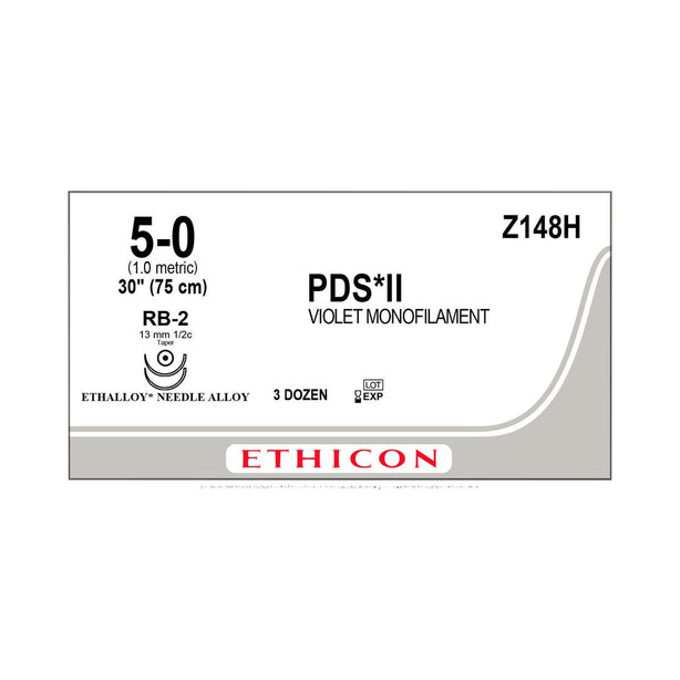 ETHICON Taper Point PDS II Absorbable Sutures Z148H 36 Each-MDL-ETHZ148H