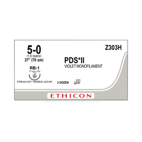 ETHICON Taper Point PDS II Absorbable Sutures Z303H 36 Each-MDL-ETHZ303H
