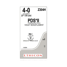 ETHICON Taper Point PDS II Absorbable Sutures Z304H 36 Each-MDL-ETHZ304H