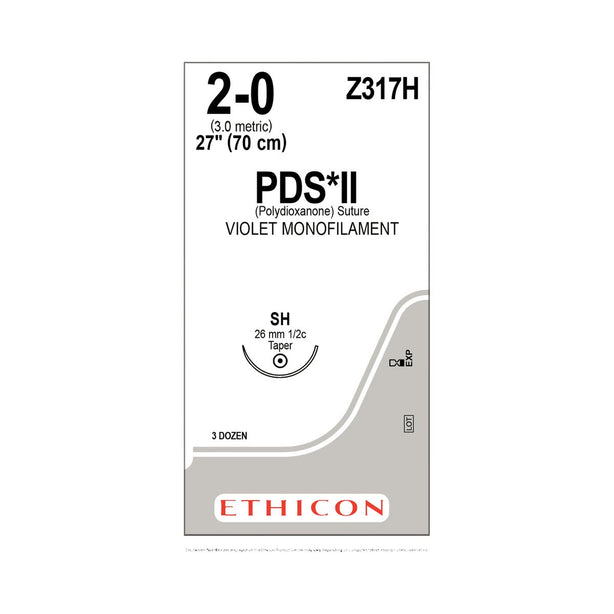 ETHICON Taper Point PDS II Absorbable Sutures Z317H 36 Each-MDL-ETHZ317H