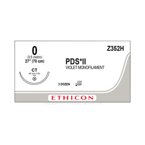 ETHICON Taper Point PDS II Absorbable Sutures Z352H 36 Each-MDL-ETHZ352H