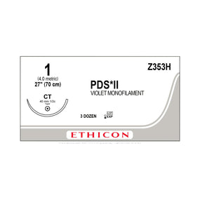 ETHICON Taper Point PDS II Absorbable Sutures Z353H 36 Each-MDL-ETHZ353H