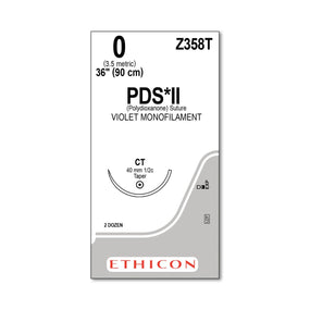 ETHICON Taper Point PDS II Absorbable Sutures Z358T 24 Each-MDL-ETHZ358T
