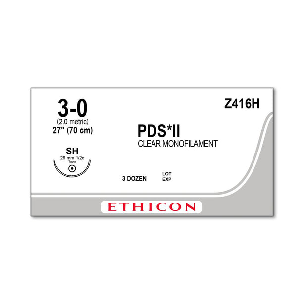 ETHICON Taper Point PDS II Absorbable Sutures Z416H 36 Each-MDL-ETHZ416H