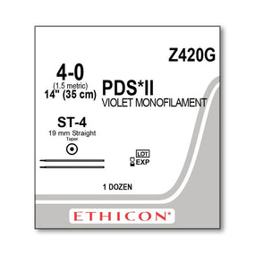 Endoscopic PDS II Absorbable Suture - Z420G - 12 Each - MDL-ETHZ420G