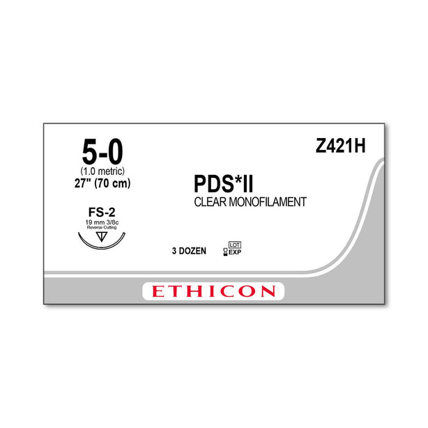 ETHICON Reverse Cutting PDS II Absorbable Sutures Z421H 36 Each-MDL-ETHZ421H