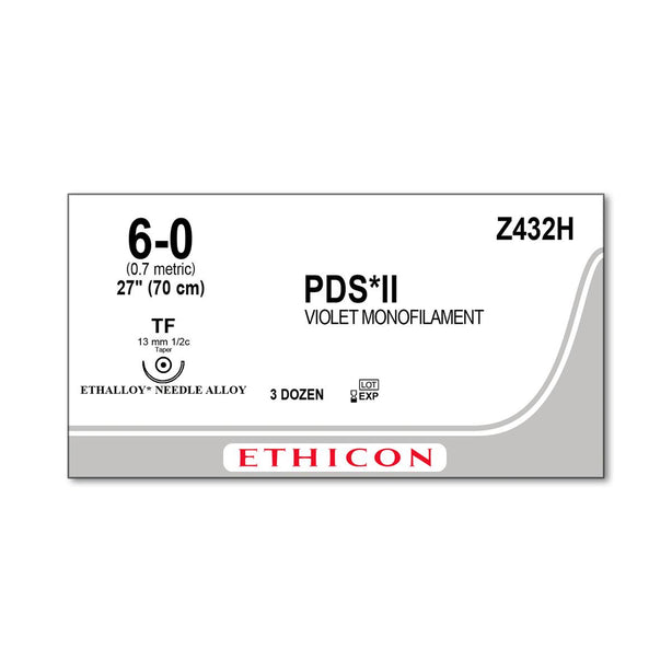 ETHICON Taper Point PDS II Absorbable Sutures Z432H 36 Each-MDL-ETHZ432H