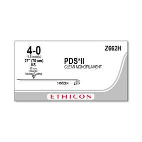 ETHICON Straight Cutting PDS II Absorbable Sutures Z662H 36 Each - MDL-ETHZ662H