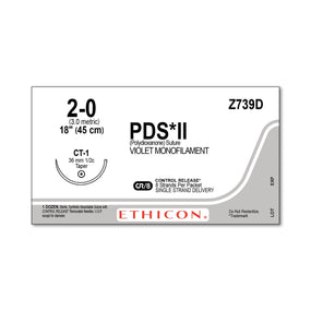 ETHICON Taper Point PDS II Absorbable Sutures Z739D 12 Each-MDL-ETHZ739D