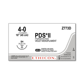 ETHICON Taper Point PDS II Absorbable Sutures Z773D 12 Each-MDL-ETHZ773D