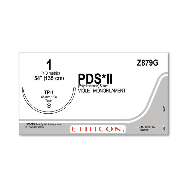 ETHICON Taper Point PDS II Absorbable Sutures Z879G 12 Each-MDL-ETHZ879G