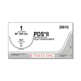 ETHICON Taper Point PDS II Absorbable Sutures Z881G 12 Each-MDL-ETHZ881G