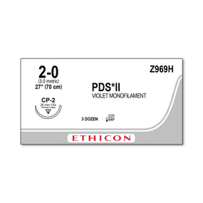 ETHICON Reverse Cutting PDS II Absorbable Sutures Z969H 36 Each-MDL-ETHZ969H