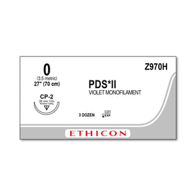 ETHICON Reverse Cutting PDS II Absorbable Sutures Z970H 36 Each-MDL-ETHZ970H