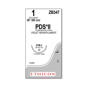 ETHICON Ethiguard PDS II Absorbable Sutures ZB347 36 Each - MDL-ETHZB347