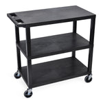 HDPE 3-Shelf Serving Cart - EC222-B - 1 Each - MDL-EVSEC222B